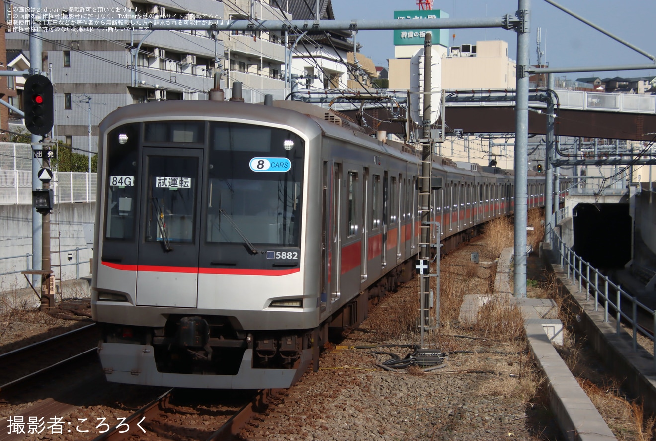 【東急】5080系5182Fが相鉄線で「紙」による表示で試運転の拡大写真