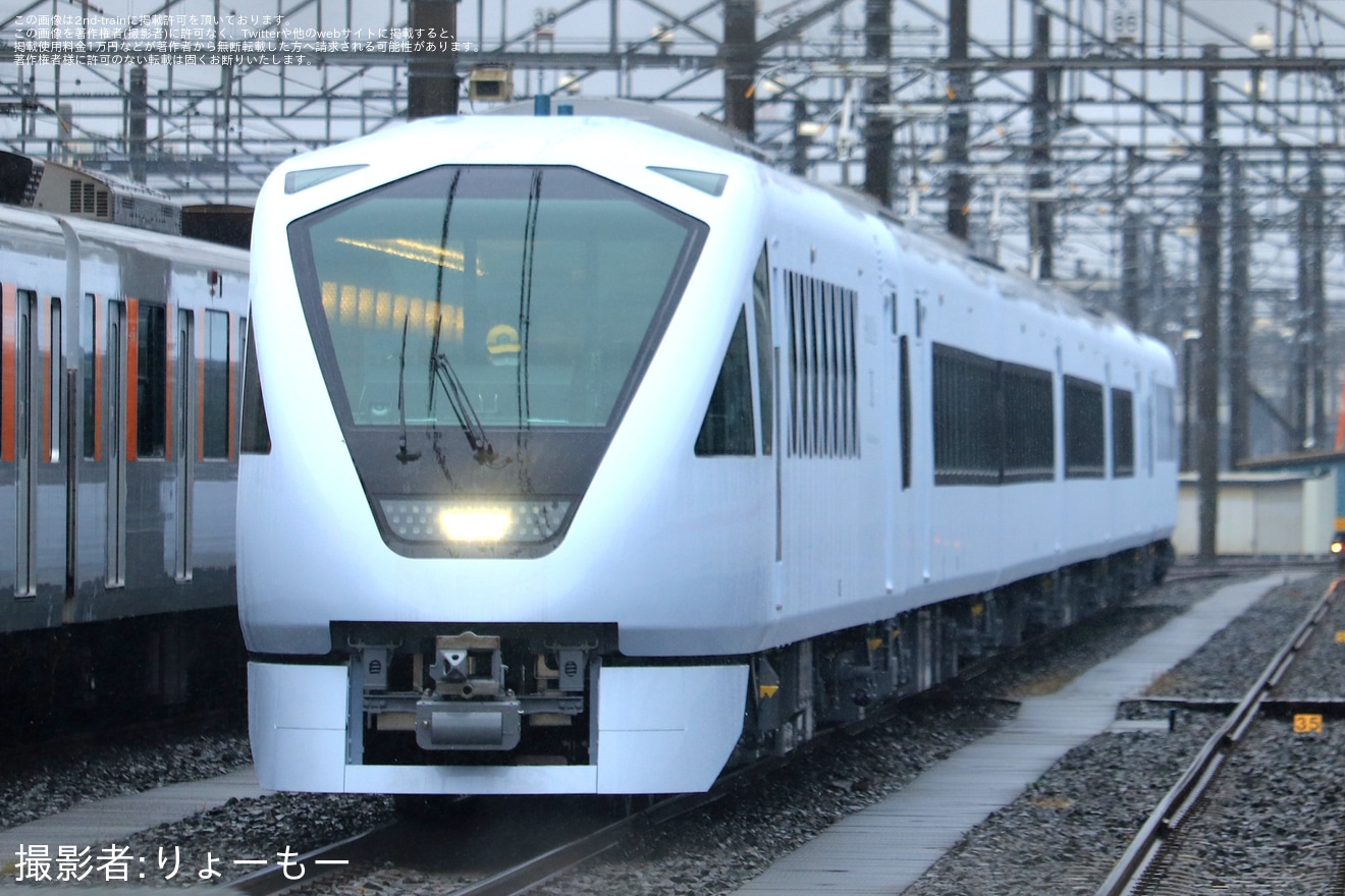 【東武】N100系「スペーシアX」が構内試運転の拡大写真