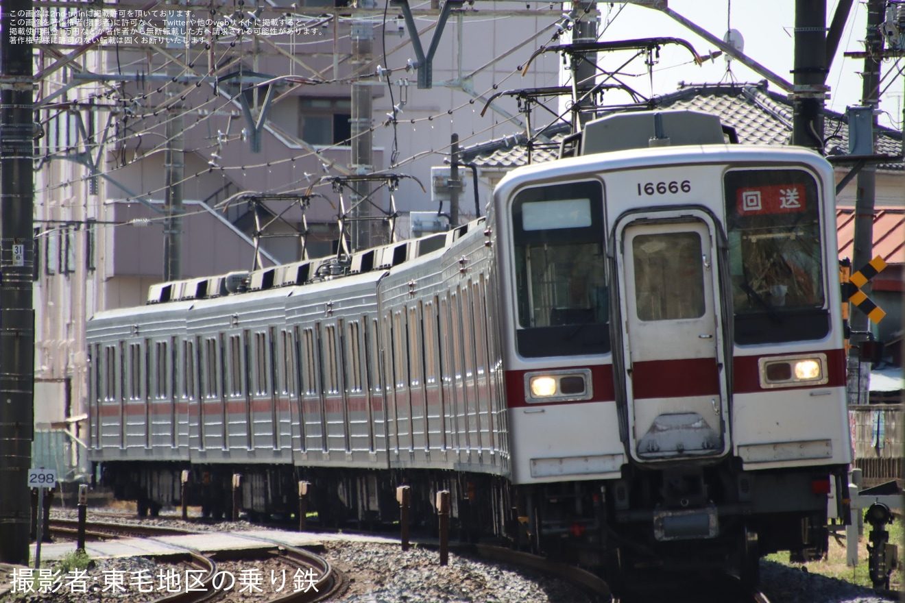 【東武】10030型11666Fが北館林へ回送の拡大写真