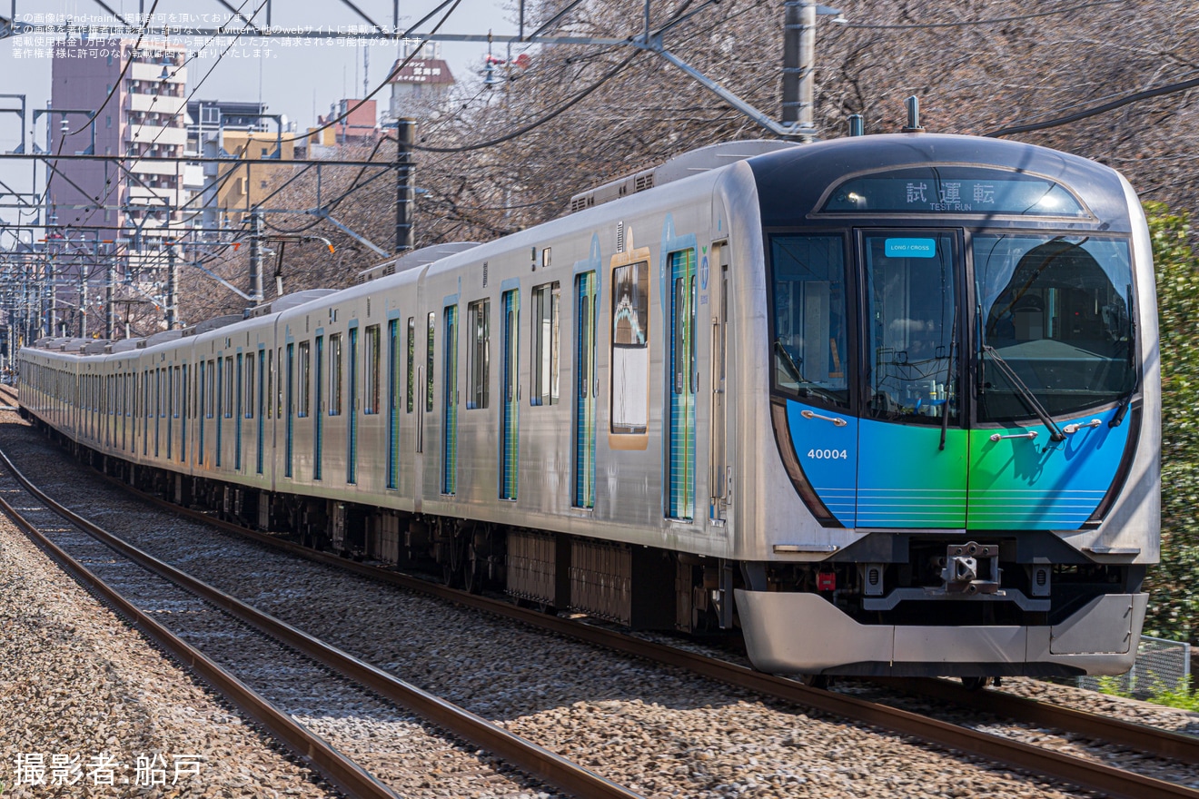 【西武】40000系40104Fが西武新宿線で試運転の拡大写真