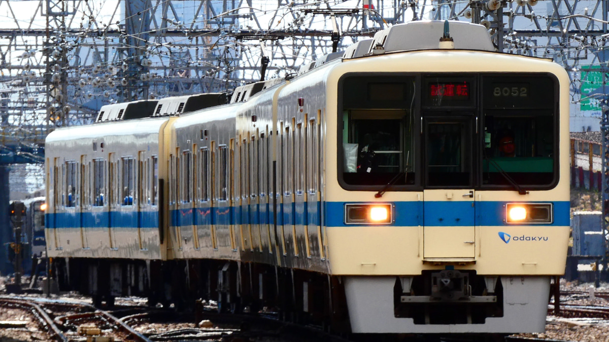 小田急】8000形8052F(8052×4) 大野総合車両所出場試運転 |2nd-train
