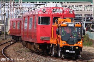 【名鉄】6000系6002F大江から廃車回送と搬出作業
