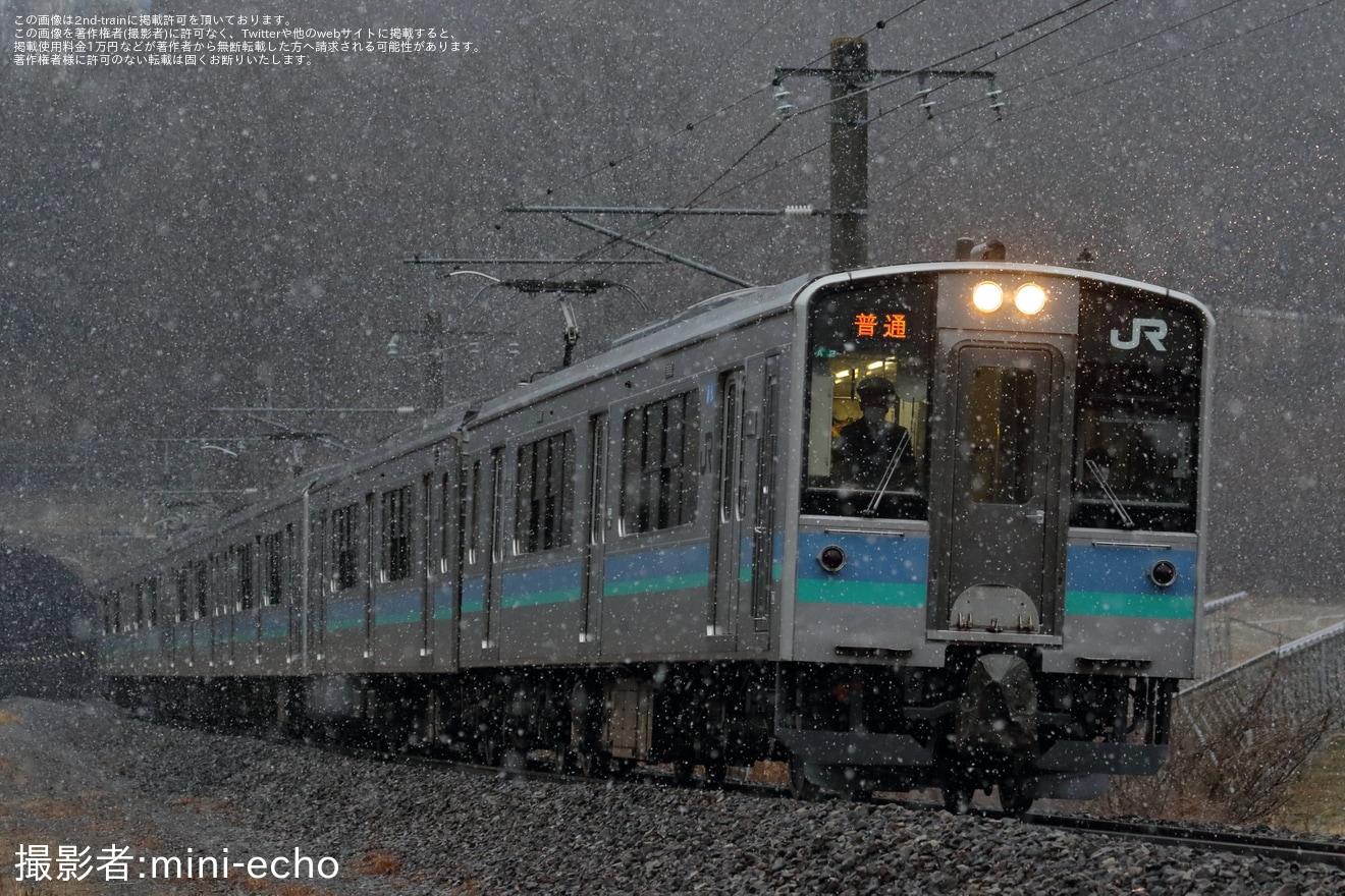 【JR東】長野地区でE127系6両編成の運用の拡大写真