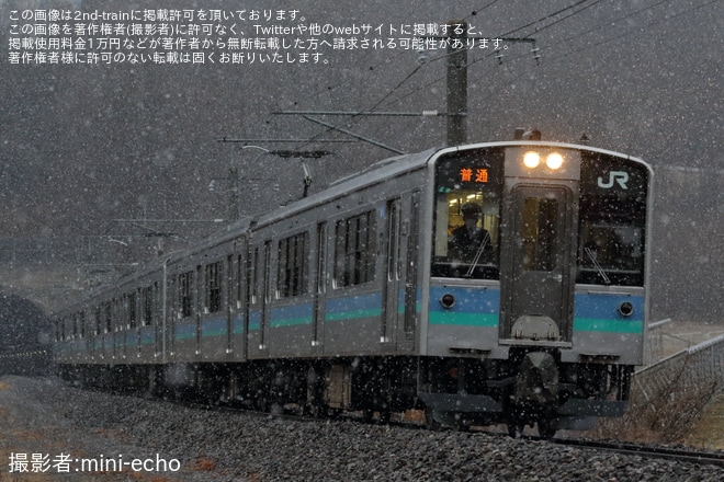 【JR東】長野地区でE127系6両編成の運用