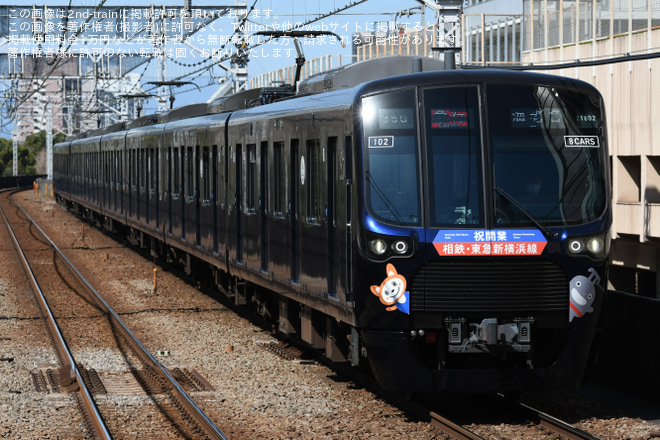 【相鉄】相鉄・東急新横浜線開業記念HMを西台駅で撮影した写真