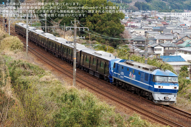 【相鉄】21000系21108×8(21108F)甲種輸送を金谷～島田間で撮影した写真