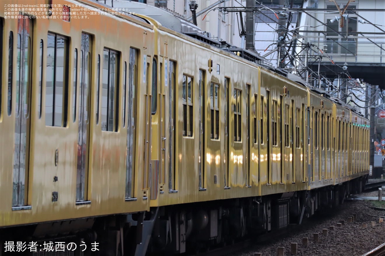【西武】10両編成中8両が先頭車の2000系が新宿線で運転の拡大写真