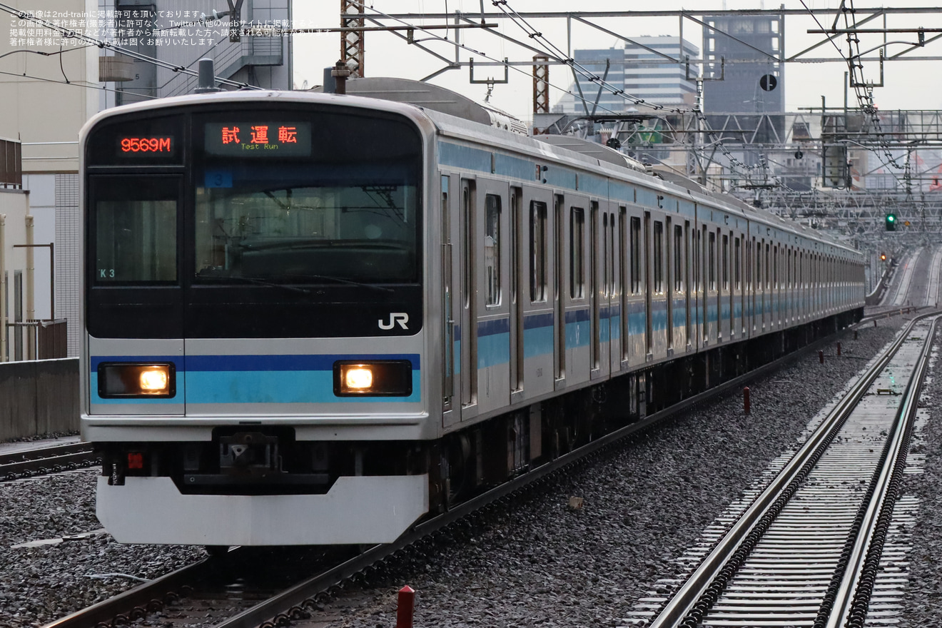 【JR東】E231系800番台ミツK3編成 性能確認試運転の拡大写真
