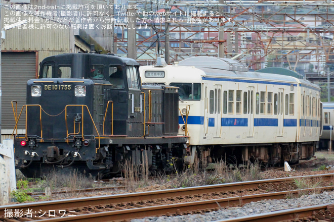【JR九】415系Fk517編成廃車回送を不明で撮影した写真