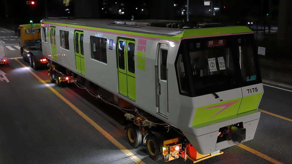 大阪メトロ】70系 7125Fリニューアル工事を終え陸送 |2nd-train鉄道