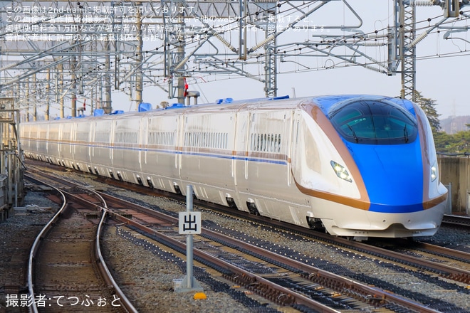 【JR東】E7系F46編成が東北新幹線で公式試運転
