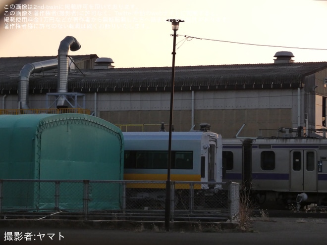 【JR東】E657系K2編成が「黄色」(イエロージョンキル)にを不明で撮影した写真
