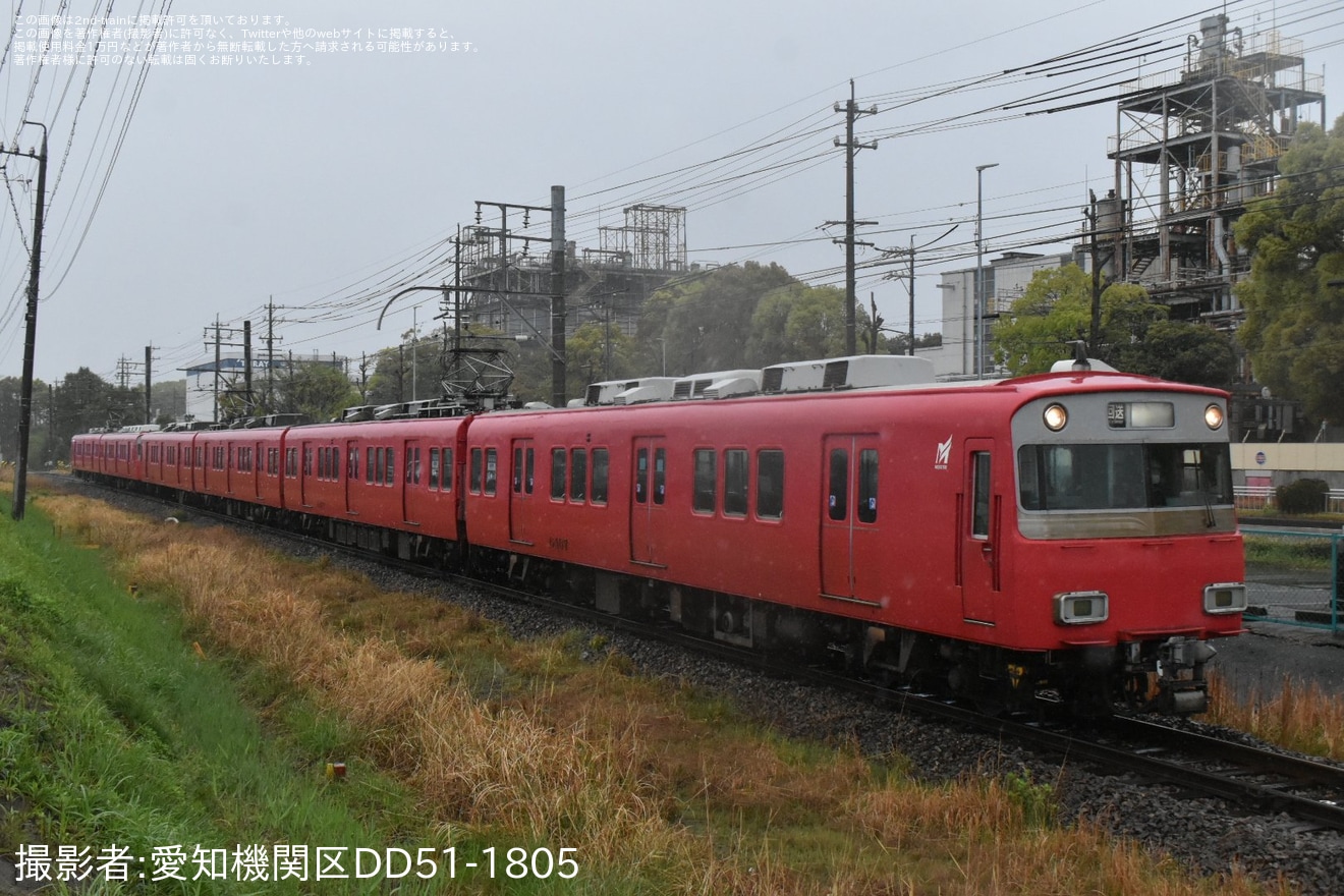 【名鉄】6500系6407F+6800系6801F大江から廃車回送と搬出作業の拡大写真