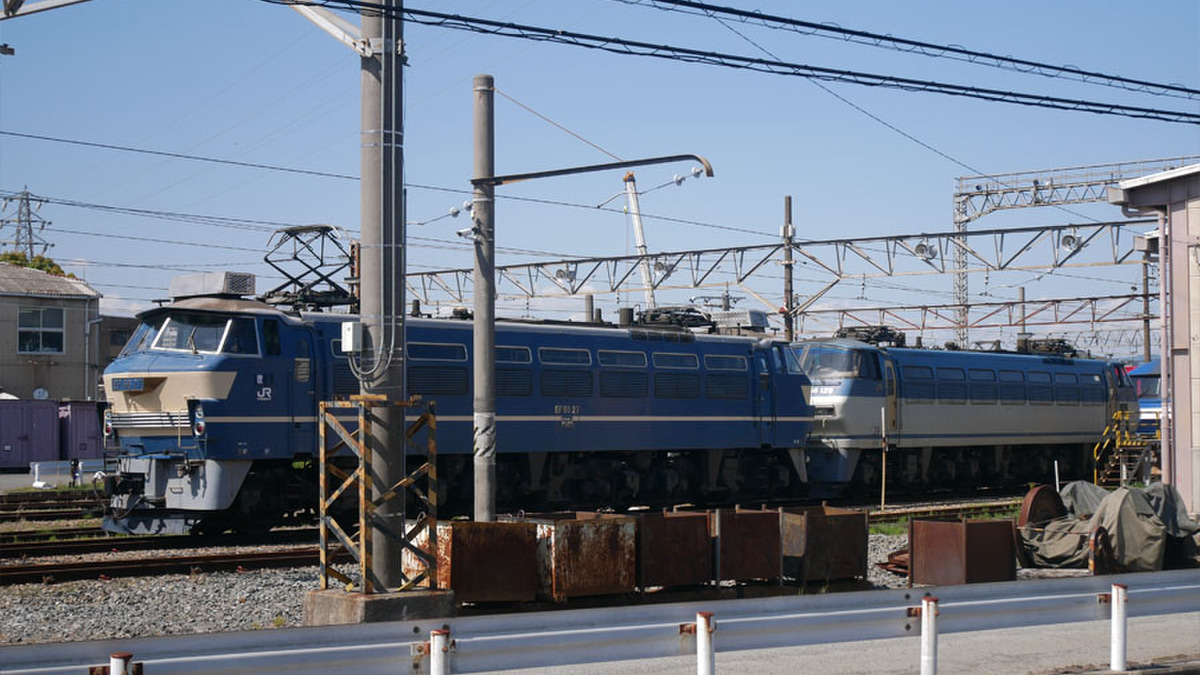 JR貨】EF66−27がEF66-129入換のため構内入換(20230410) |2nd-train
