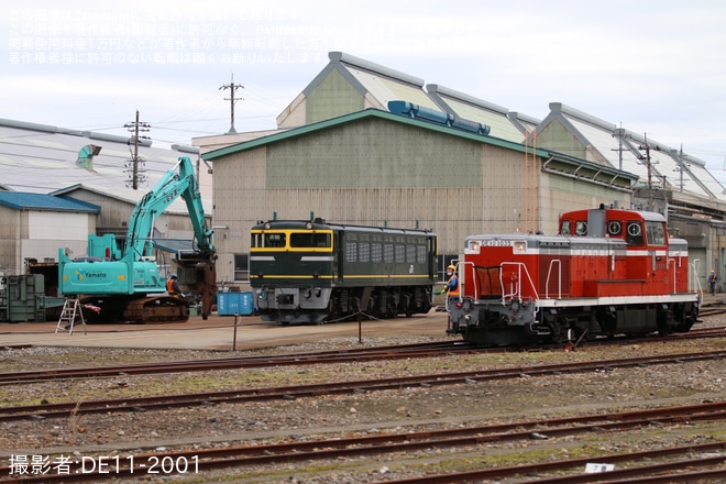 【JR西】EF81-113が廃車のため解体を不明で撮影した写真