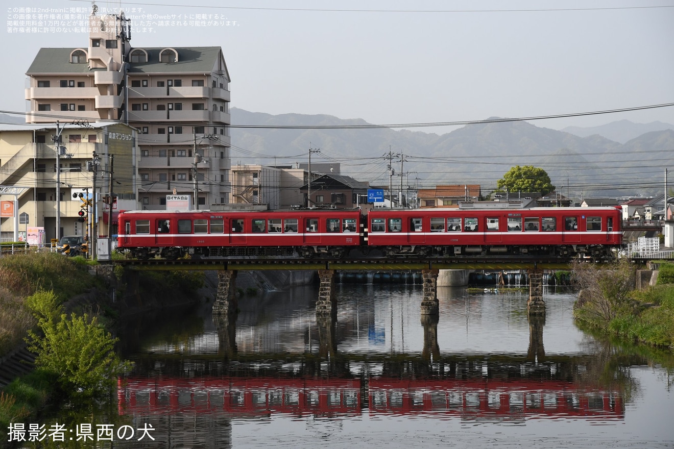 【ことでん】1300形1305編成「追憶の赤い電車」が運行終了の拡大写真