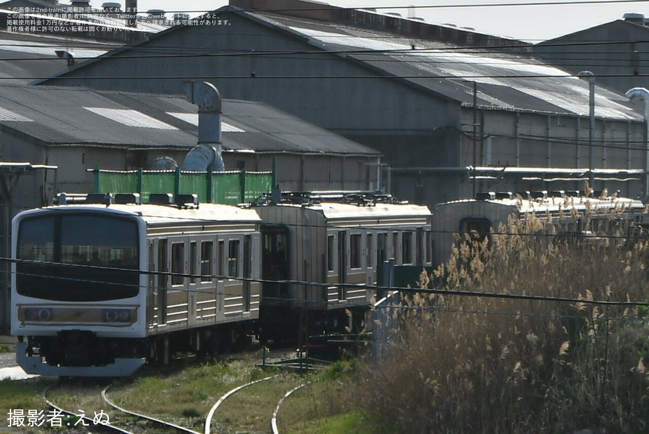 【JR東】205系ヤマY3編成 長野総合車両センターの解体線にの拡大写真