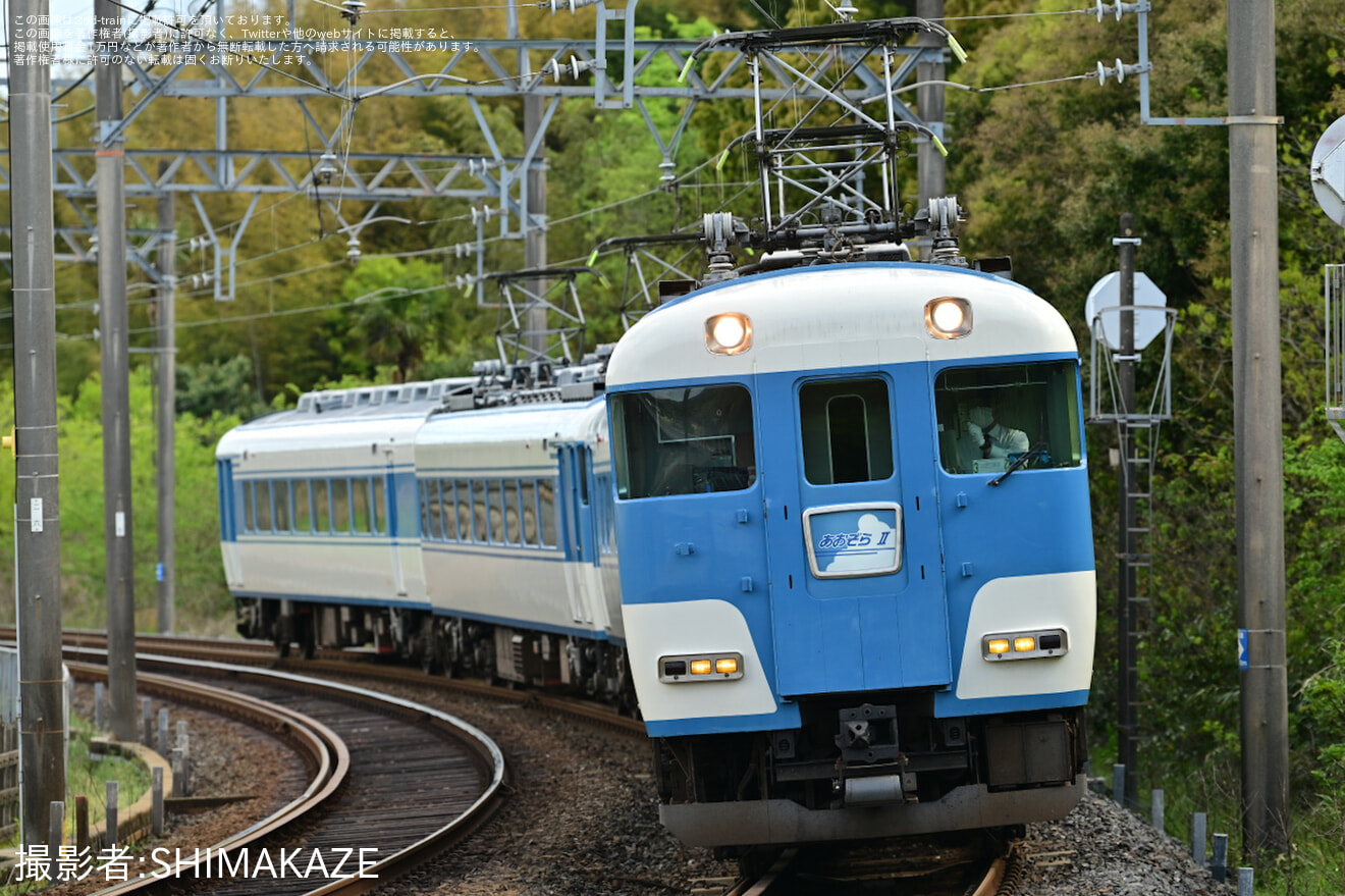 【近鉄】15200系「あおぞらⅡ」を使用した団体臨時列車の拡大写真