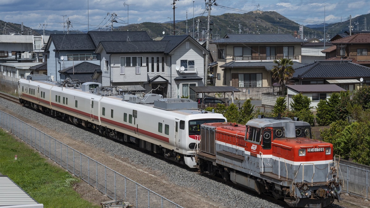 JR東】DE10-1729(貨物色)+キヤE193系(East iD)による仙石線貨物