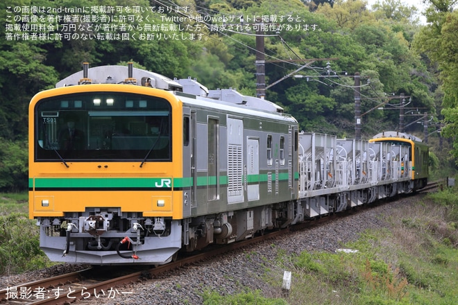 【JR東】GV-E197系TS01編成成田線の佐原まで試運転を不明で撮影した写真