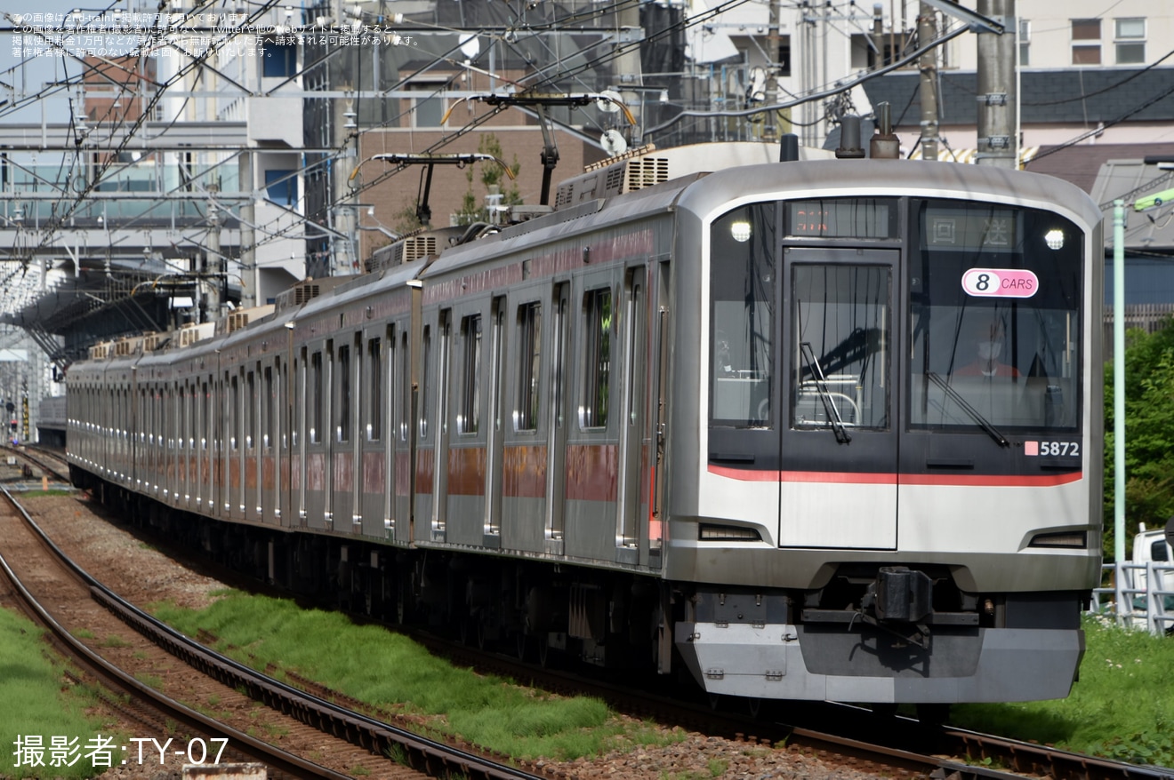 【東急】5050系5172Fが長津田検車区から回送の拡大写真
