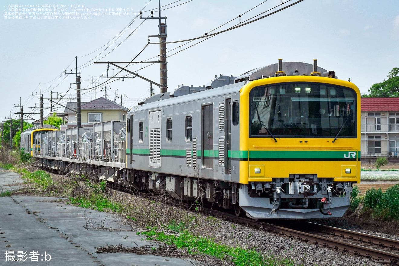 【JR東】GV-E197系TS01編成成田線我孫子支線で試運転の拡大写真
