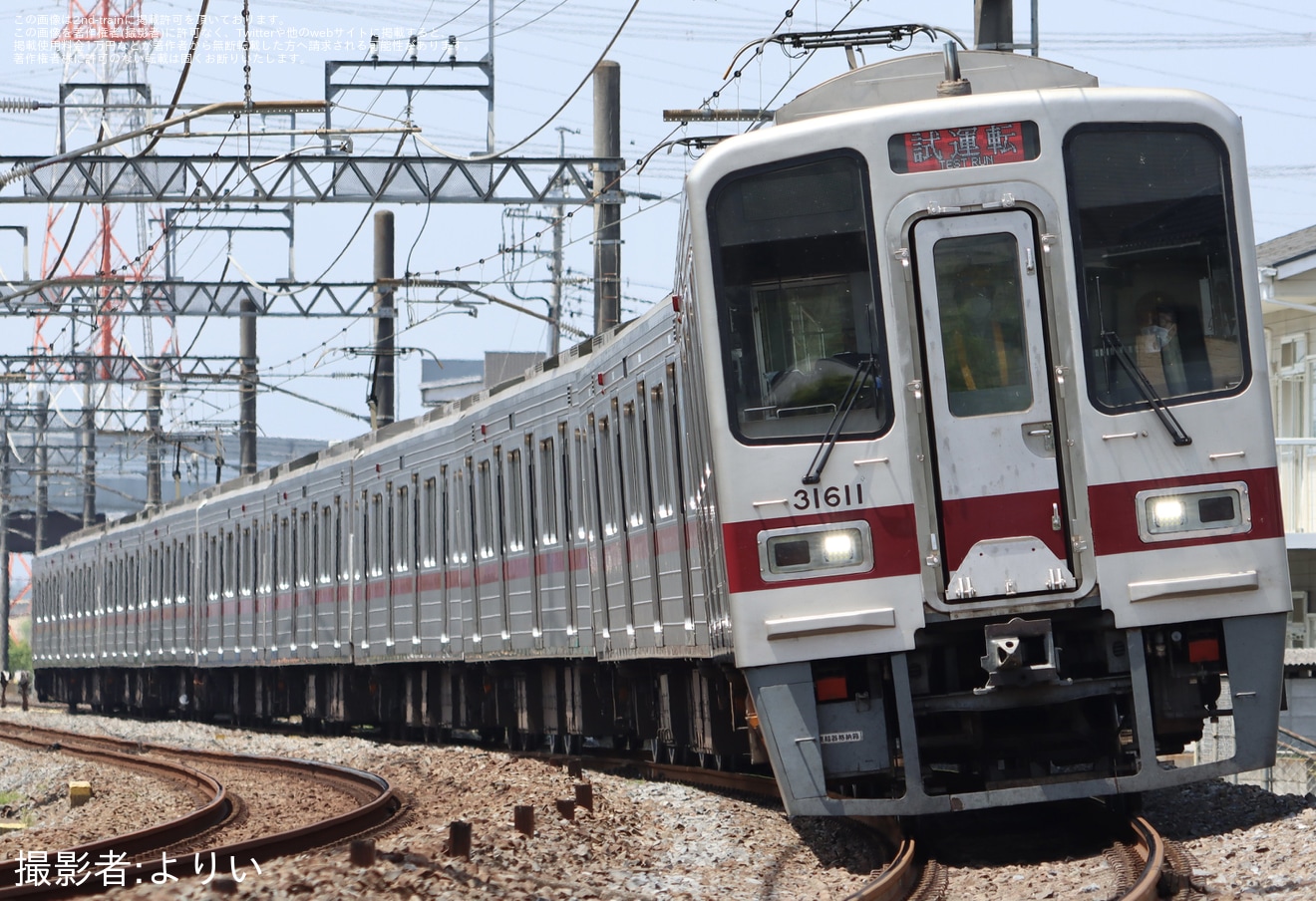 【東武】30000系31611F+31411Fが東上線で試運転の拡大写真