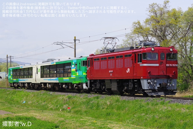 【JR東】快速「風っこ仙山線春風号」を臨時運行を不明で撮影した写真