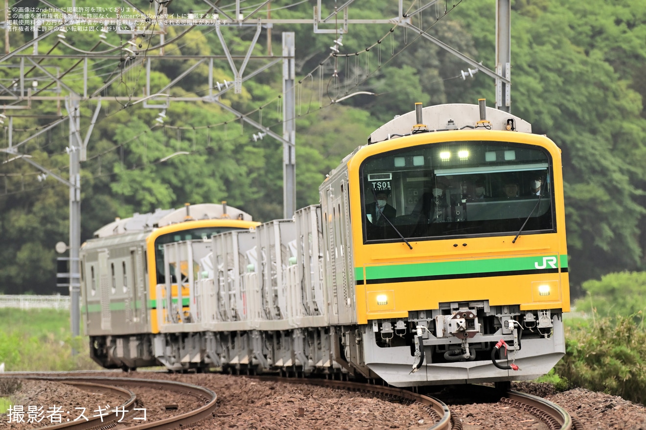 【JR東】GV-E197系TS01編成銚子まで試運転の拡大写真