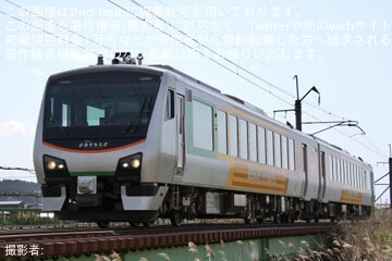 【JR東】HB-E300系2両AH-1編成「リゾートあすなろ」が秋田から返却回送