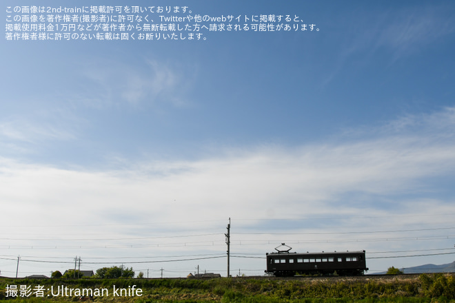 【上毛】春のイベント2023・デハ101本線走行を江木～大胡間で撮影した写真