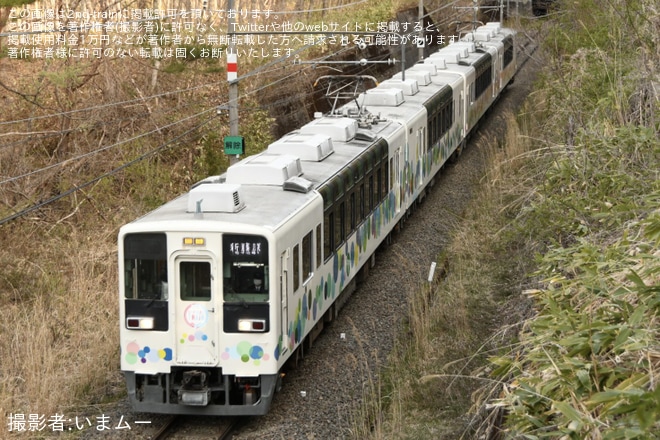 【野岩】「スカイツリートレイン」野岩鉄道で普通列車として運行を不明で撮影した写真
