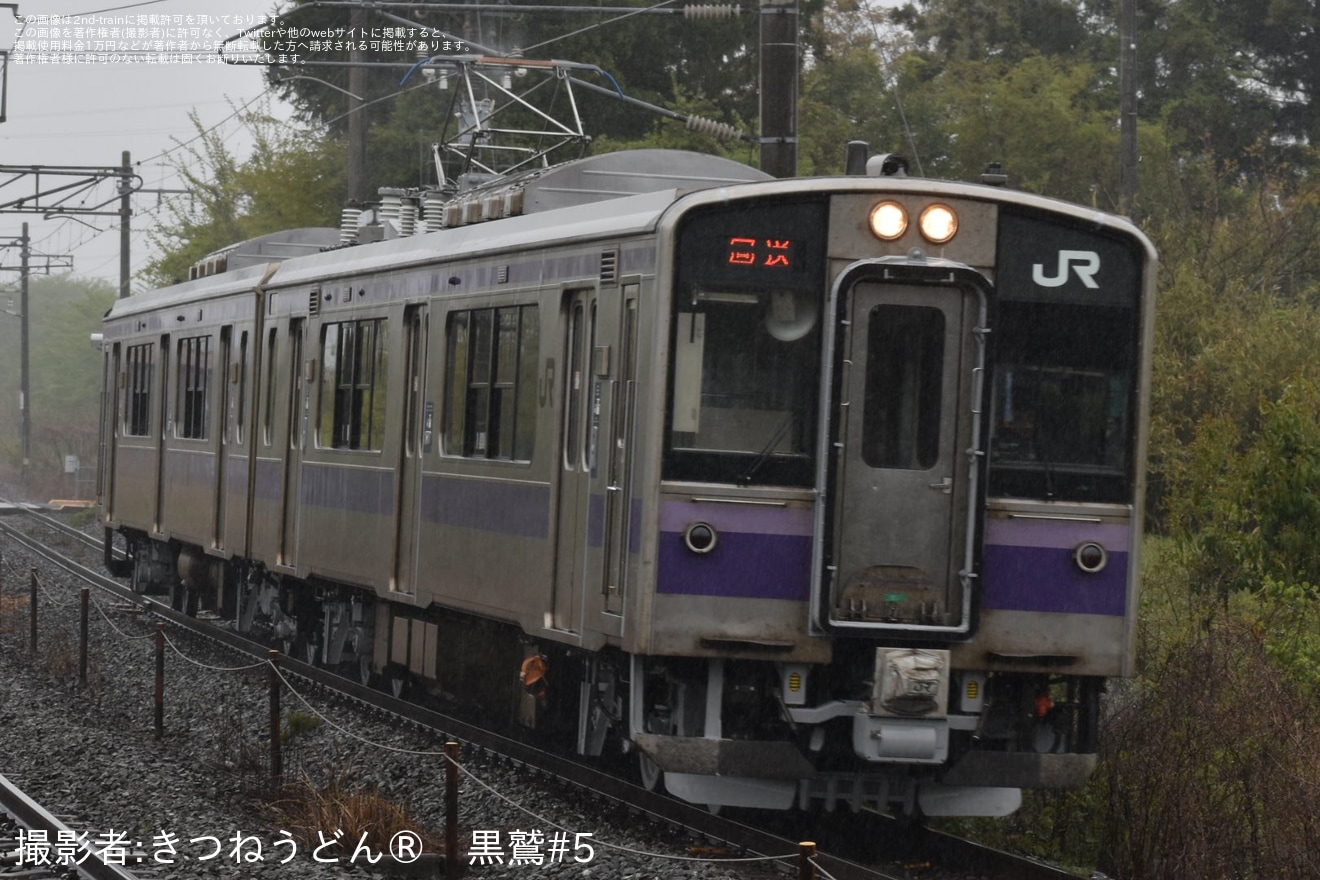 【JR東】701系1008編成郡山総合車両センター出場回送の拡大写真