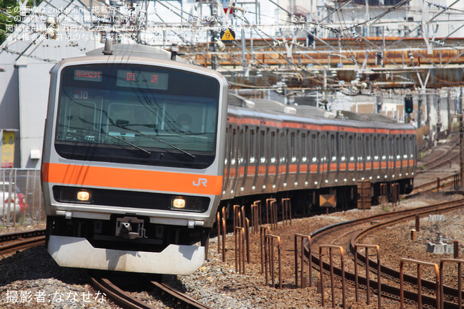【JR東】E231系ケヨMU10編成東京総合車両センター入場回送を船橋～市川間で撮影した写真