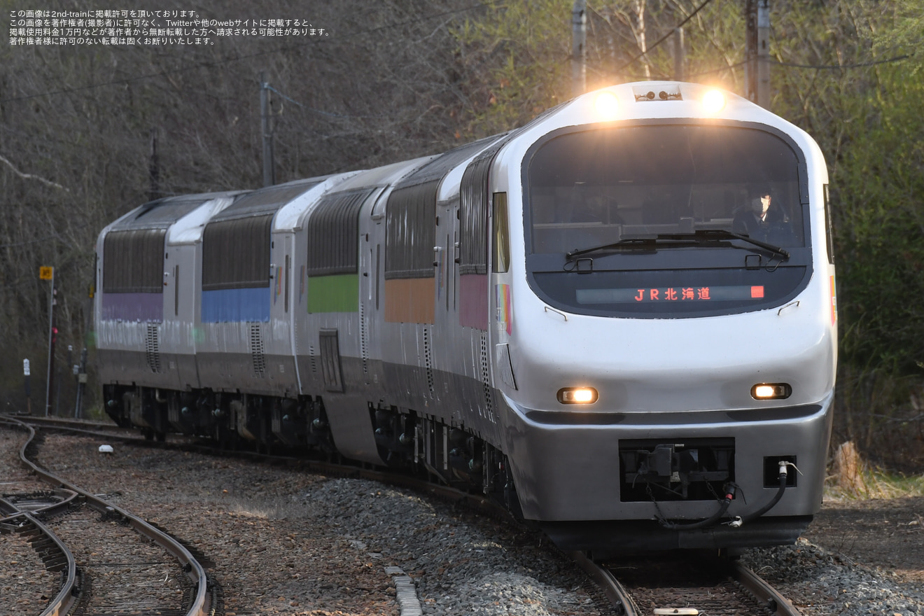 【JR北】「ノースレインボーエクスプレス」の団臨が釧網本線で運転の拡大写真