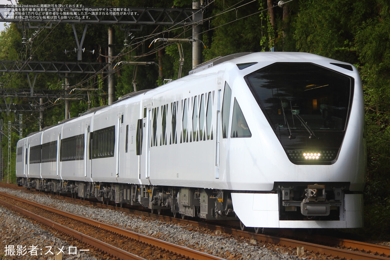 【東武】N100系N102F(スペーシアX)試運転の拡大写真
