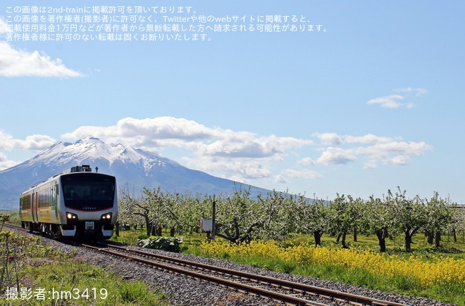 【JR東】快速「りんごの花あすなろ号」が臨時運行を不明で撮影した写真