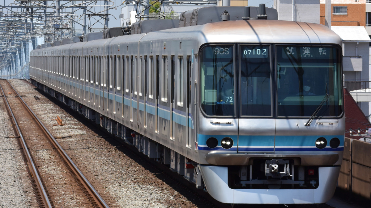 メトロ】07系07-102F深川工場出場試運転 |2nd-train鉄道ニュース
