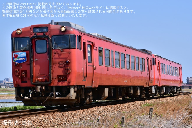 【JR西】城端線の列車に「チューリップ号」HMが掲出を不明で撮影した写真
