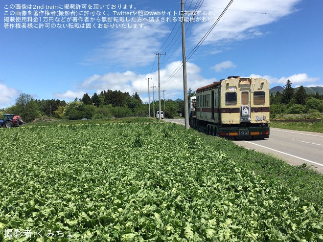 【小田急】元1800形クハ1851号車が群馬県へ陸送