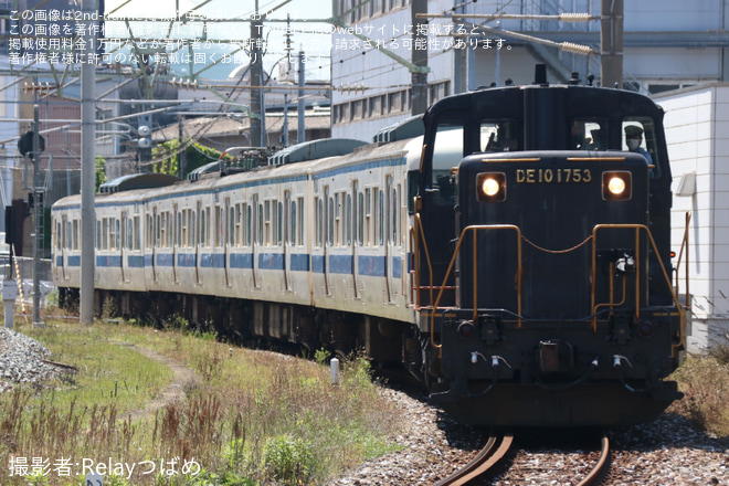 【JR九】415系Fo123編成廃車配給を西小倉駅で撮影した写真