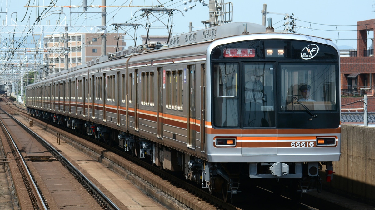 大阪メトロ】66系66616F東吹田検車場出場試運転 |2nd-train鉄道ニュース
