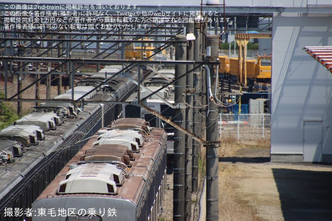 【東武】10030型11666Fが部品撤去開始