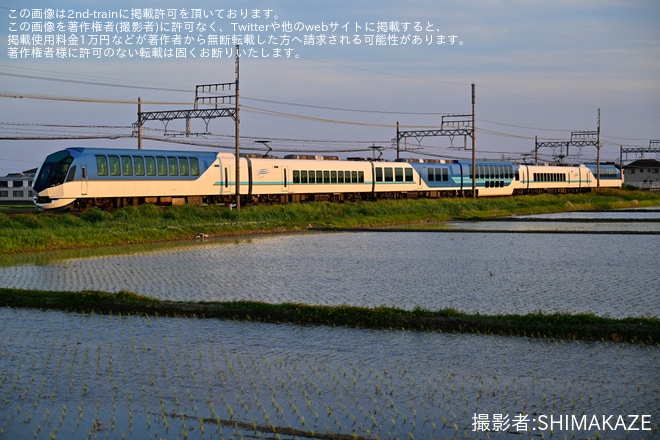【近鉄】50000系SV03使用した貸切列車(20230511)を千代崎～伊勢若松間で撮影した写真