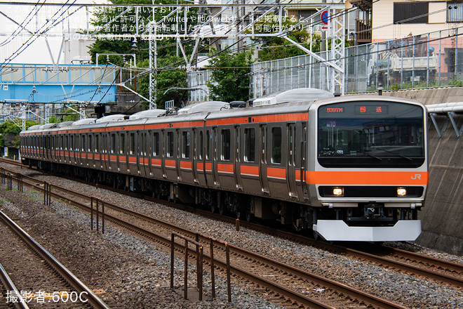 【JR東】E231系MU10編成東京総合車両センター出場回送を不明で撮影した写真