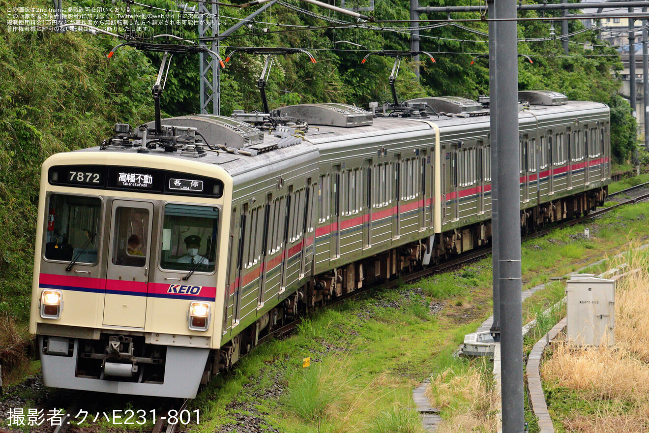 【京王】動物園線の増発列車に7000系のブツ4が充当の拡大写真