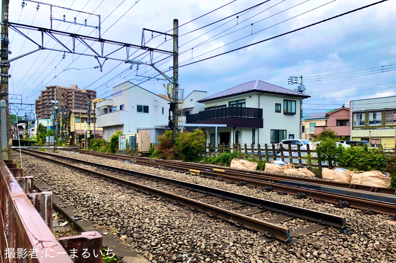 【JR東】東青梅駅の線路切換完了の拡大写真