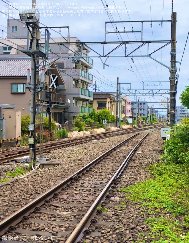 【JR東】東青梅駅の線路切換完了を東青梅駅付近で撮影した写真