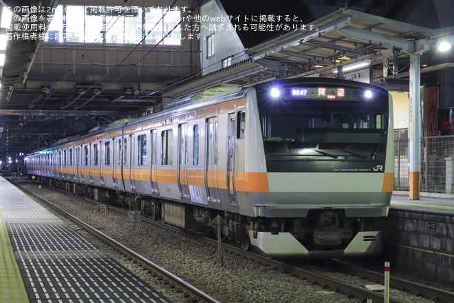 【JR東】東青梅駅の線路切換工事に伴うダイヤ変更を不明で撮影した写真