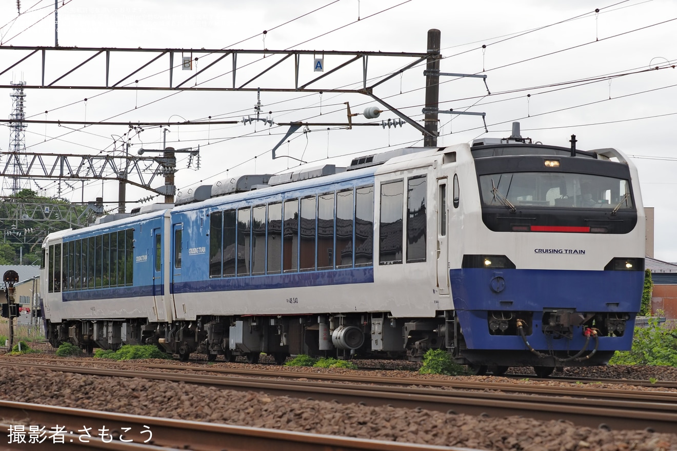 【JR東】キハ48形「クルージングトレイン」編成が廃車回送の拡大写真